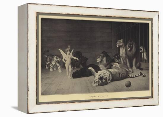 Tamed by Cupid-Jean Leon Gerome-Framed Premier Image Canvas