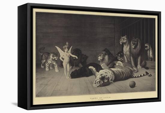 Tamed by Cupid-Jean Leon Gerome-Framed Premier Image Canvas