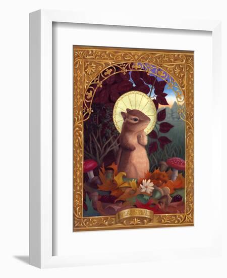 Tamias Striatus-Gina Matarazzo-Framed Art Print