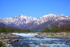 Japan Alps and River-tamikosan-Framed Photographic Print