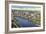 Tampa, Florida - Aerial View of the City-Lantern Press-Framed Art Print