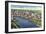 Tampa, Florida - Aerial View of the City-Lantern Press-Framed Art Print