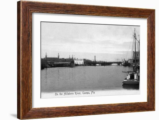 Tampa, Florida - Hillsboro River Scene-Lantern Press-Framed Art Print