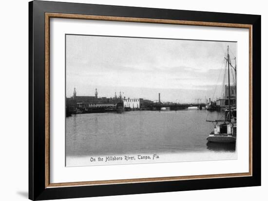 Tampa, Florida - Hillsboro River Scene-Lantern Press-Framed Art Print