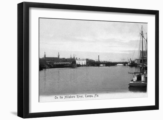 Tampa, Florida - Hillsboro River Scene-Lantern Press-Framed Art Print