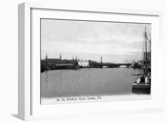 Tampa, Florida - Hillsboro River Scene-Lantern Press-Framed Art Print