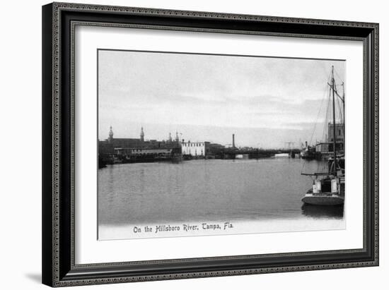 Tampa, Florida - Hillsboro River Scene-Lantern Press-Framed Art Print