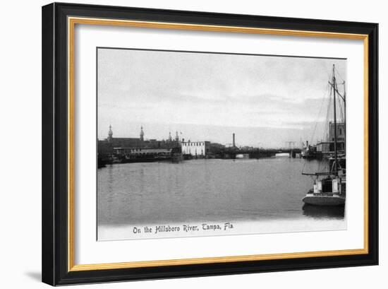 Tampa, Florida - Hillsboro River Scene-Lantern Press-Framed Art Print