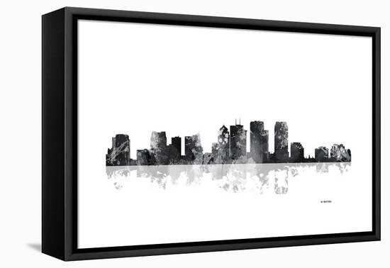 Tampa Florida Skyline BG 1-Marlene Watson-Framed Premier Image Canvas