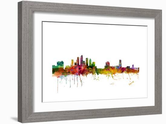 Tampa Florida Skyline-Michael Tompsett-Framed Art Print