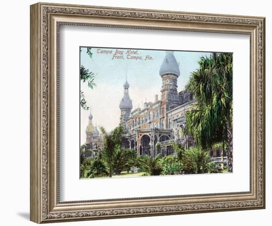 Tampa, Florida - Tampa Bay Hotel Entrance View-Lantern Press-Framed Art Print