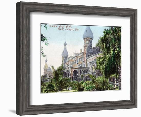 Tampa, Florida - Tampa Bay Hotel Entrance View-Lantern Press-Framed Art Print