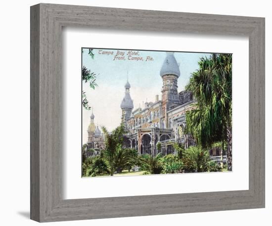 Tampa, Florida - Tampa Bay Hotel Entrance View-Lantern Press-Framed Art Print