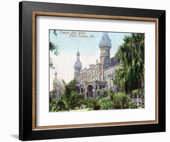 Tampa, Florida - Tampa Bay Hotel Entrance View-Lantern Press-Framed Art Print