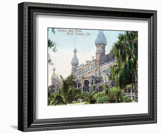 Tampa, Florida - Tampa Bay Hotel Entrance View-Lantern Press-Framed Art Print