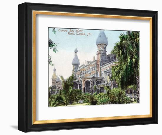 Tampa, Florida - Tampa Bay Hotel Entrance View-Lantern Press-Framed Art Print