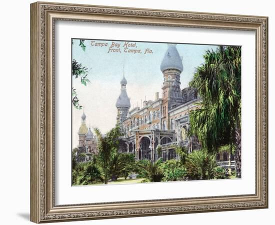 Tampa, Florida - Tampa Bay Hotel Entrance View-Lantern Press-Framed Art Print