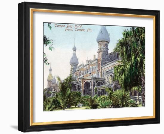 Tampa, Florida - Tampa Bay Hotel Entrance View-Lantern Press-Framed Art Print