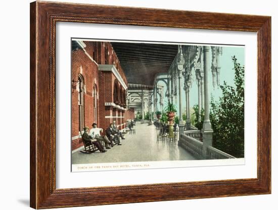 Tampa, Florida - Tampa Bay Hotel Porch Scene-Lantern Press-Framed Art Print