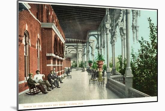 Tampa, Florida - Tampa Bay Hotel Porch Scene-Lantern Press-Mounted Art Print