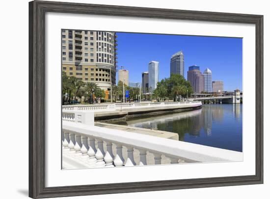 Tampa Skyline and Linear Park, Tampa, Florida, United States of America, North America-Richard Cummins-Framed Photographic Print