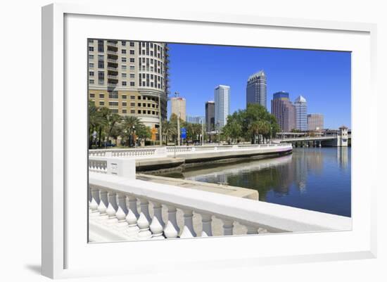 Tampa Skyline and Linear Park, Tampa, Florida, United States of America, North America-Richard Cummins-Framed Photographic Print