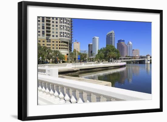 Tampa Skyline and Linear Park, Tampa, Florida, United States of America, North America-Richard Cummins-Framed Photographic Print