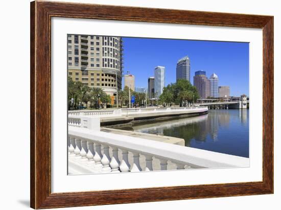 Tampa Skyline and Linear Park, Tampa, Florida, United States of America, North America-Richard Cummins-Framed Photographic Print