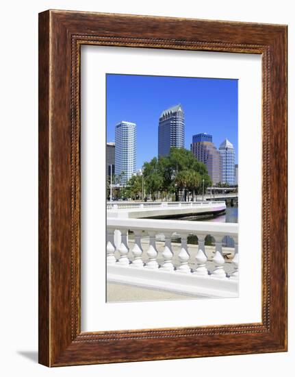 Tampa Skyline and Linear Park, Tampa, Florida, United States of America, North America-Richard Cummins-Framed Photographic Print