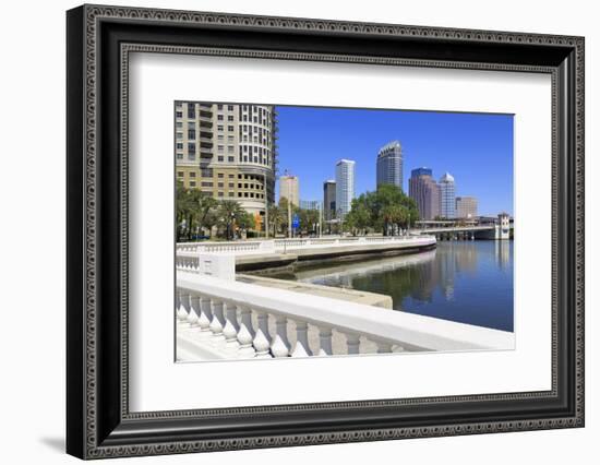 Tampa Skyline and Linear Park, Tampa, Florida, United States of America, North America-Richard Cummins-Framed Photographic Print