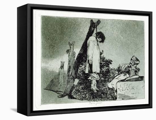 Tampoco (Nor Thi), Plate 36 from the Disasters of War (Los Desastros De La Guerr), 1810-1820-Francisco de Goya-Framed Premier Image Canvas