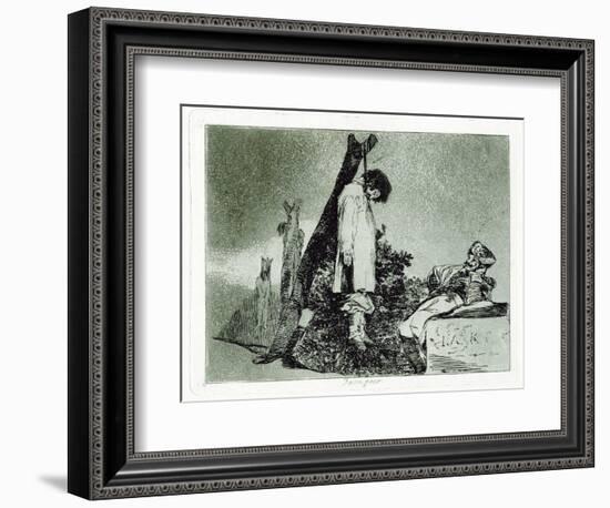 Tampoco (Nor Thi), Plate 36 from the Disasters of War (Los Desastros De La Guerr), 1810-1820-Francisco de Goya-Framed Giclee Print