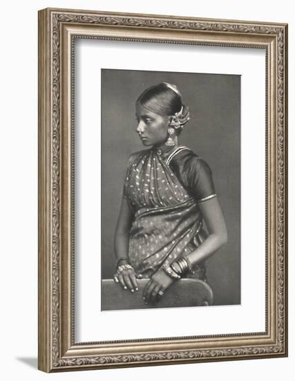 'Tamulin mit Schmuck', 1926-Unknown-Framed Photographic Print