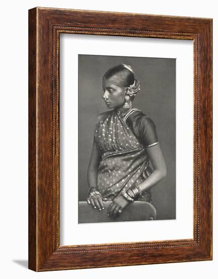 'Tamulin mit Schmuck', 1926-Unknown-Framed Photographic Print