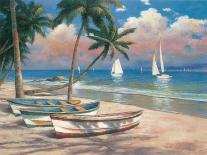 Three Boats on Beach-Tan Chun-Framed Art Print