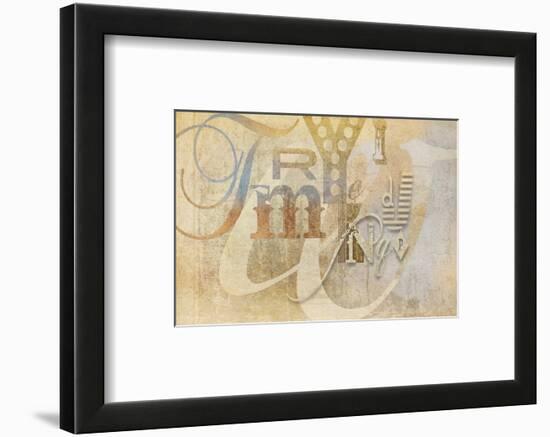 Tan Letters-Rachel Travis-Framed Art Print