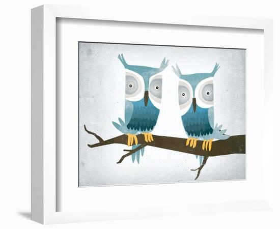 Tan Owls Bright-Ryan Fowler-Framed Art Print