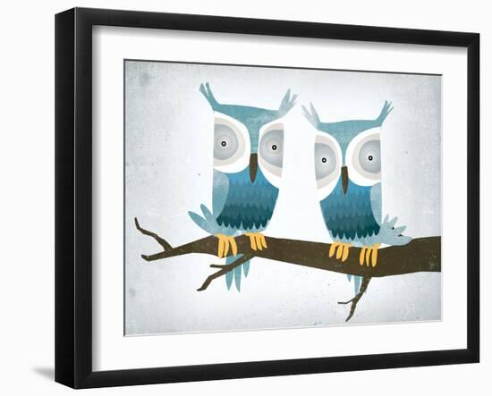 Tan Owls Bright-Ryan Fowler-Framed Art Print