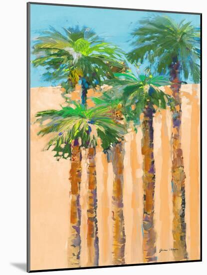 Tan Shadow Palms II-Jane Slivka-Mounted Art Print