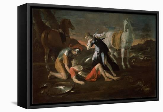 Tancred and Erminia, 1631 (Oil on Canvas)-Nicolas Poussin-Framed Premier Image Canvas