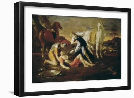 Tancred and Erminia-Nicolas Poussin-Framed Art Print