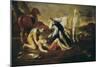 Tancred and Erminia-Nicolas Poussin-Mounted Art Print