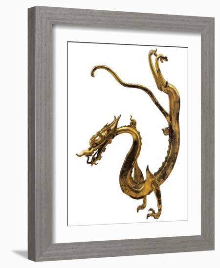 Tang Dynasty Gilt Bronze Dragon-null-Framed Photographic Print