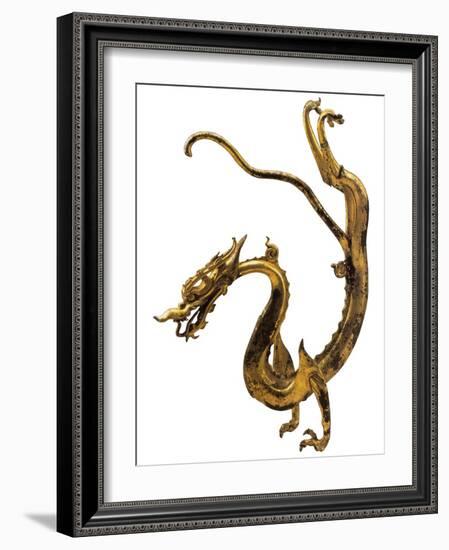 Tang Dynasty Gilt Bronze Dragon-null-Framed Photographic Print