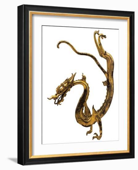 Tang Dynasty Gilt Bronze Dragon-null-Framed Photographic Print