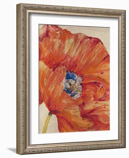 Tangerine Bloom 1-Linza Bouchet-Framed Art Print