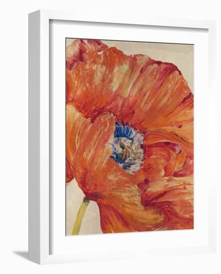 Tangerine Bloom 1-Linza Bouchet-Framed Art Print