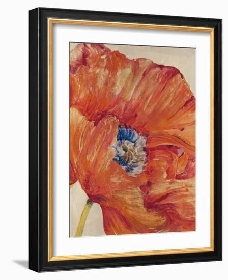 Tangerine Bloom 1-Linza Bouchet-Framed Art Print