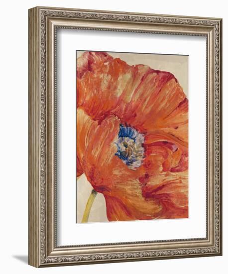 Tangerine Bloom 1-Linza Bouchet-Framed Art Print