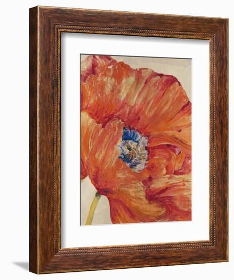 Tangerine Bloom 1-Linza Bouchet-Framed Art Print